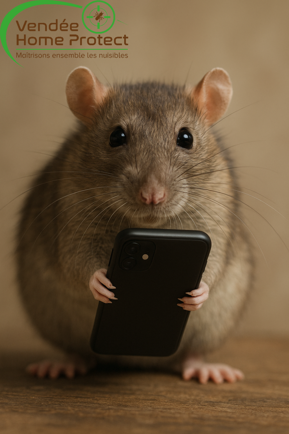 Rat réseaux avec logo